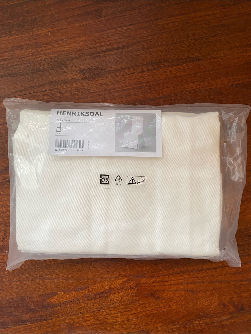 Ikea henriksdal Chair Pad Cover - Soft Cream Seating new in package unopened